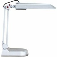 Светильник настольный ESТ 11W 230V G23 серебро c лампой DE1120