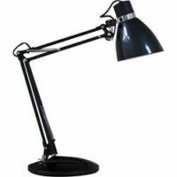 Светильник настольный ESB 9W 230V Е27 черный c лампой DE1404