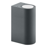 Светильник садово-парковый Feron DH015,на стену 2*GU10 230V серый