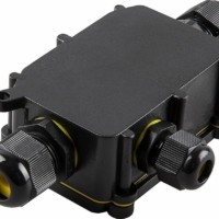 Коробка КМЭР 450В 140х78х36мм водонепроницаемая на 3 выхода чёрная Feron LD523