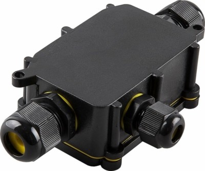 Коробка КМЭР 450В 140х78х36мм водонепроницаемая на 3 выхода чёрная Feron LD523