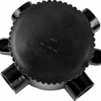 Коробка КМЭР ОП 660В 165х65х135мм чёрная Feron КЭМ 2-660-3