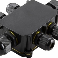 Коробка КМЭР 450В 140х100х36мм водонепроницаемая на 6 выходов чёрная Feron LD526