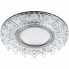 Светильник встраиваемый с LED подсветкой Feron CD944 потолочный MR16 G5.3 прозрачный хром