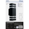 Светильник садово-парковый Feron DH0807 на стену вверх/вниз E27 230В черный