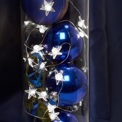 Гирлянда линейная Feron CL572 Звездочки статичная 4,5м USB 5000K прозрачный шнур