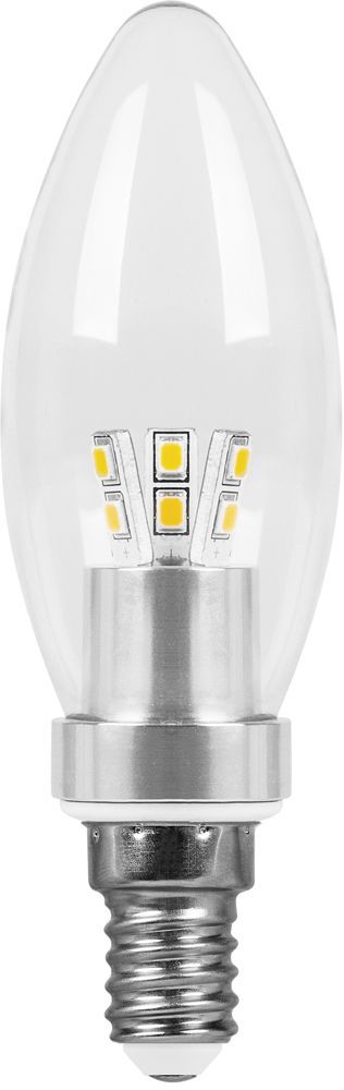Лампа СДЛ Feron LB-70 Свеча E14 4,5W 2700K