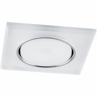 Светильник встраиваемый с белой LED подсветкой Feron CD5022 потолочный GX53 без лампы белый матовый