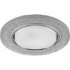 Светильник встраиваемый с белой LED подсветкой Feron CD4041 потолочный GX53 без лампы серебро хром