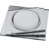 Светильник встраиваемый с белой LED подсветкой Feron CD5024 потолочный GX53 без лампы прозрачный