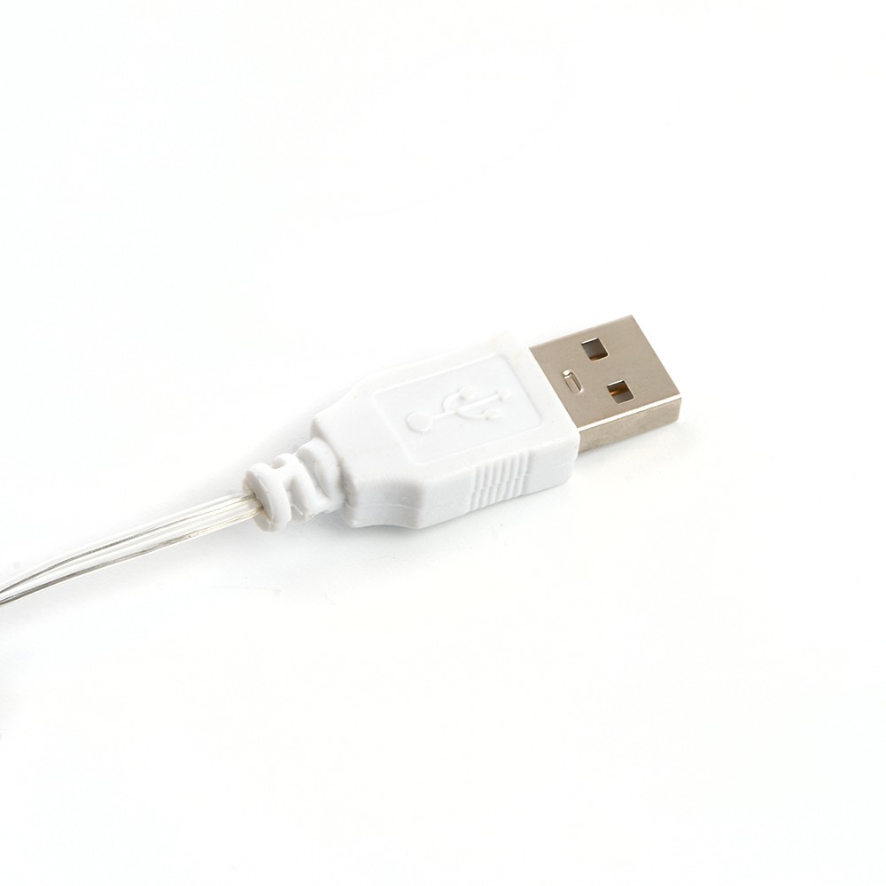 Гирлянда линейная Feron CL576 Роса статичная 10м USB 2700K прозрачный шнур — изображение 2