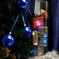 Гирлянда линейная Feron CL576 Роса статичная 10м USB мультиколор прозрачный шнур