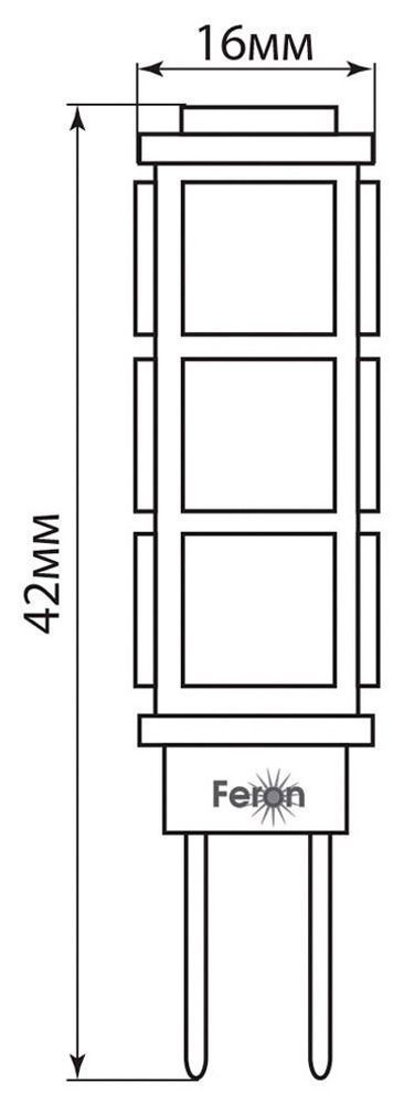 Лампа СДЛ Feron LB-403 G4 3W 2700K — изображение 2