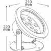 Светильник светодиодный подводный Feron LL-874 Lux 18W RGB 24V IP68