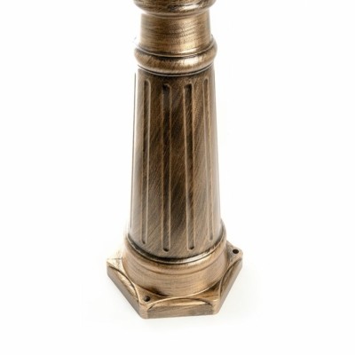 Светильник садово-парковый Feron PL157 шестигранный столб 2x60Вт E27 230В черное золото — изображение 3