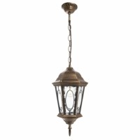 Светильник садово-парковый Feron PL164 шестигранный на цепочке 60Вт E27 230В черное золото