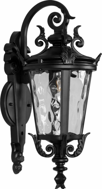 Светильник садово-парковый Feron PL4002 круглый на стену вниз 60Вт 230В E27 черный