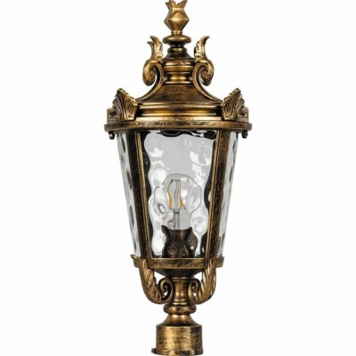 Светильник садово-парковый Feron PL4003 круглый на столб 60Вт 230В E27 черное золото