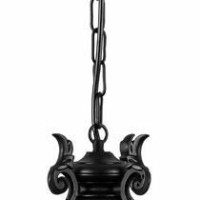 Светильник садово-парковый Feron PL4005 круглый на цепочке 60Вт 230В E27 черный