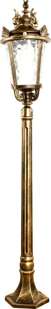 Светильник садово-парковый Feron PL4006 столб круглый 60Вт 230В E27 черное золото