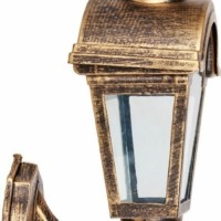 Светильник садово-парковый Feron PL4012 четырехгранный на стену вниз 60W E27 230V черное золото