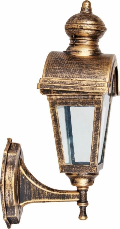 Светильник садово-парковый Feron PL4012 четырехгранный на стену вниз 60W E27 230V черное золото