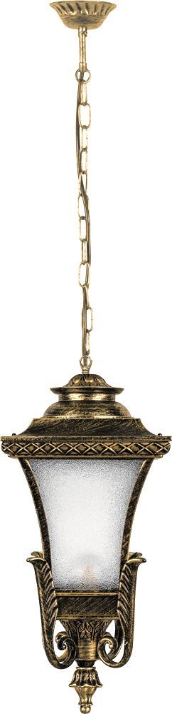 Светильник садово-парковый Feron PL4024 четырехгранный на цепочке 60Вт E27 230В черное золото