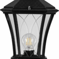 Светильник садово-парковый Feron PL4035 восьмигранный на столб 60Вт 230В E27 черный