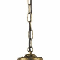 Светильник садово-парковый Feron PL4054 шестигранный на цепочке 60Вт 230В E27 черное золото