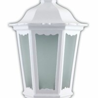 Светильник садово-парковый Feron 6206 шестигранный на стену накладной 60Вт E27 230В белый