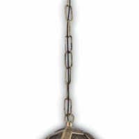 Светильник садово-парковый Feron PL4075 четырехгранный на цепочке 60Вт E27 230В черное золото