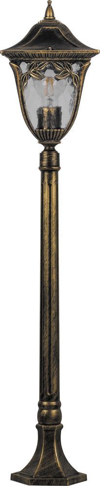 Светильник садово-парковый Feron PL4086 столб четырехгранный 100Вт E27 230В черное золото