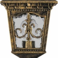 Светильник садово-парковый Feron PL4094 четырехгранный на постамент 60Вт E27 230В черное золото