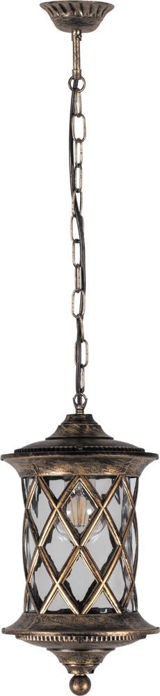 Светильник садово-парковый Feron PL5035 круглый на цепочке 100Вт 230В E27 черное золото