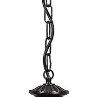 Светильник садово-парковый Feron PL5005 круглый на цепочке 60Вт 230В E27 темно-коричневое золото