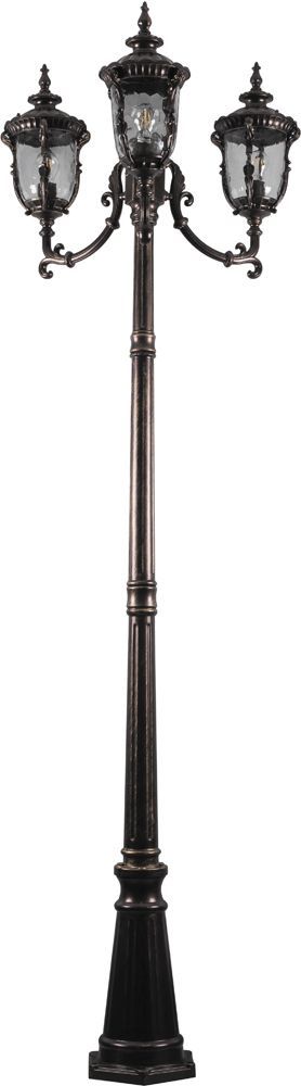 Светильник садово-парковый Feron PL5009 столб круглый 60Вт 230В E27 темно-коричневое золото