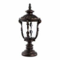 Светильник садово-парковый Feron PL5014 круглый на постамент 100Вт 230В E27 черное золото