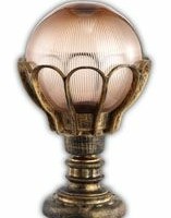 Светильник садово-парковый Feron PL5044 шар на постамент 60Вт E27 230В черное золото