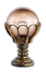 Светильник садово-парковый Feron PL5044 шар на постамент 60Вт E27 230В черное золото