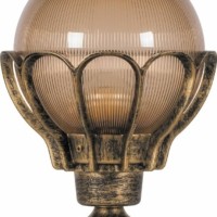 Светильник садово-парковый Feron PL5053 шар на столб 100W E27 230V черное золото