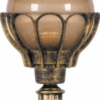 Светильник садово-парковый Feron PL5054 шар на постамент 100W E27 230V черное золото