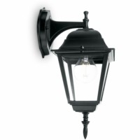 Светильник садово-парковый Feron 4102/PL4102 четырехгранный на стену вниз 60Вт E27 230В черный