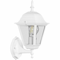 Светильник садово-парковый Feron 4201/PL4201 четырехгранный на стену вверх 100Вт E27 230В белый