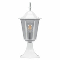 Светильник садово-парковый Feron 6104/PL6104 шестигранный на постамент 60Вт E27 230В белый