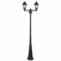 Светильник садово-парковый Feron 6214/PL6214 столб 2×100Вт E27 230В черный