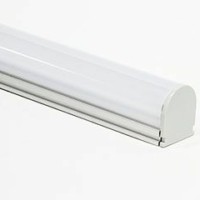 Профиль алюминиевый накладной с заглушками c круглой крышкой серебро CAB275