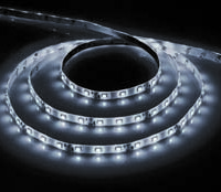 Лента светодиодная 60SMD(5050)/m 14.4W/m 12V 3m белый на белом c драйвером LS607