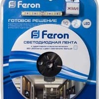 Лента светодиодная 30SMD(5050)/m 7.2W/m 12V 3m белый на белом c драйвером LS606