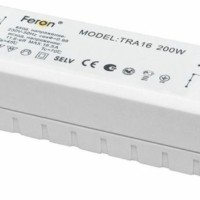 Трансформатор электронный понижающий с защитой 230V/12V 200W TRA16