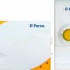 Звонок дверной беспроводной Feron Е-369 Электрический 35 мелодий белый желтый с питанием от батареек